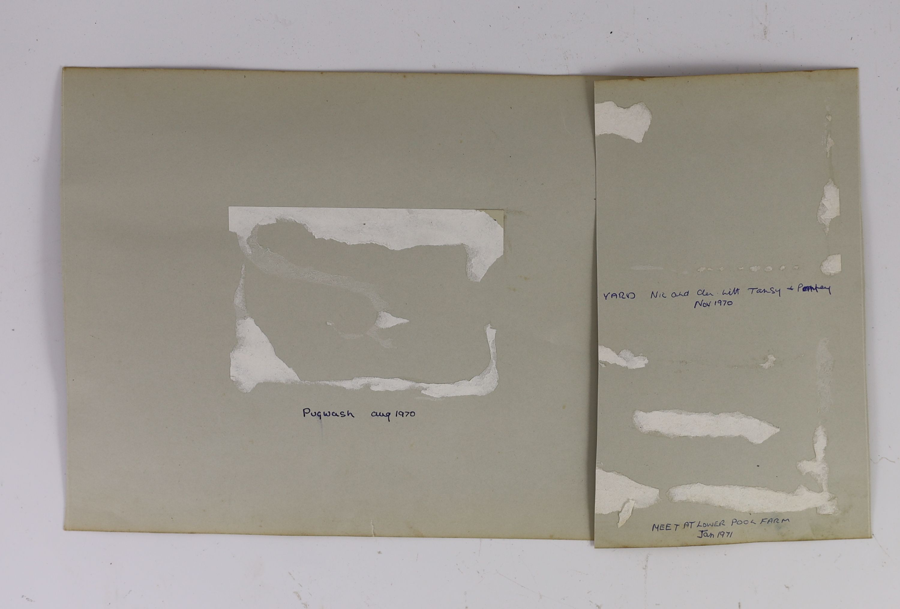 A group of three colour photographs, each photo aoorx. 12.5 x 9cm with margins